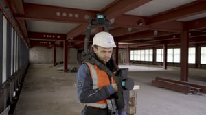 Numérisation d'un projet de construction de gratte-ciel à Berlin avec NavVis VLX