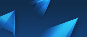 Bannière d'événement virtuel avion en papier bleu